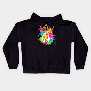 Happy Holi Blue 2024, Festival Hindu Of Spring, Indian Spring, Color India Hindu Kids Hoodie